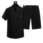 ea7 armani ensembles de survetement manche courte shirt and short sets ea2022 noir